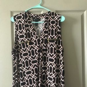 INC sleeveless top.